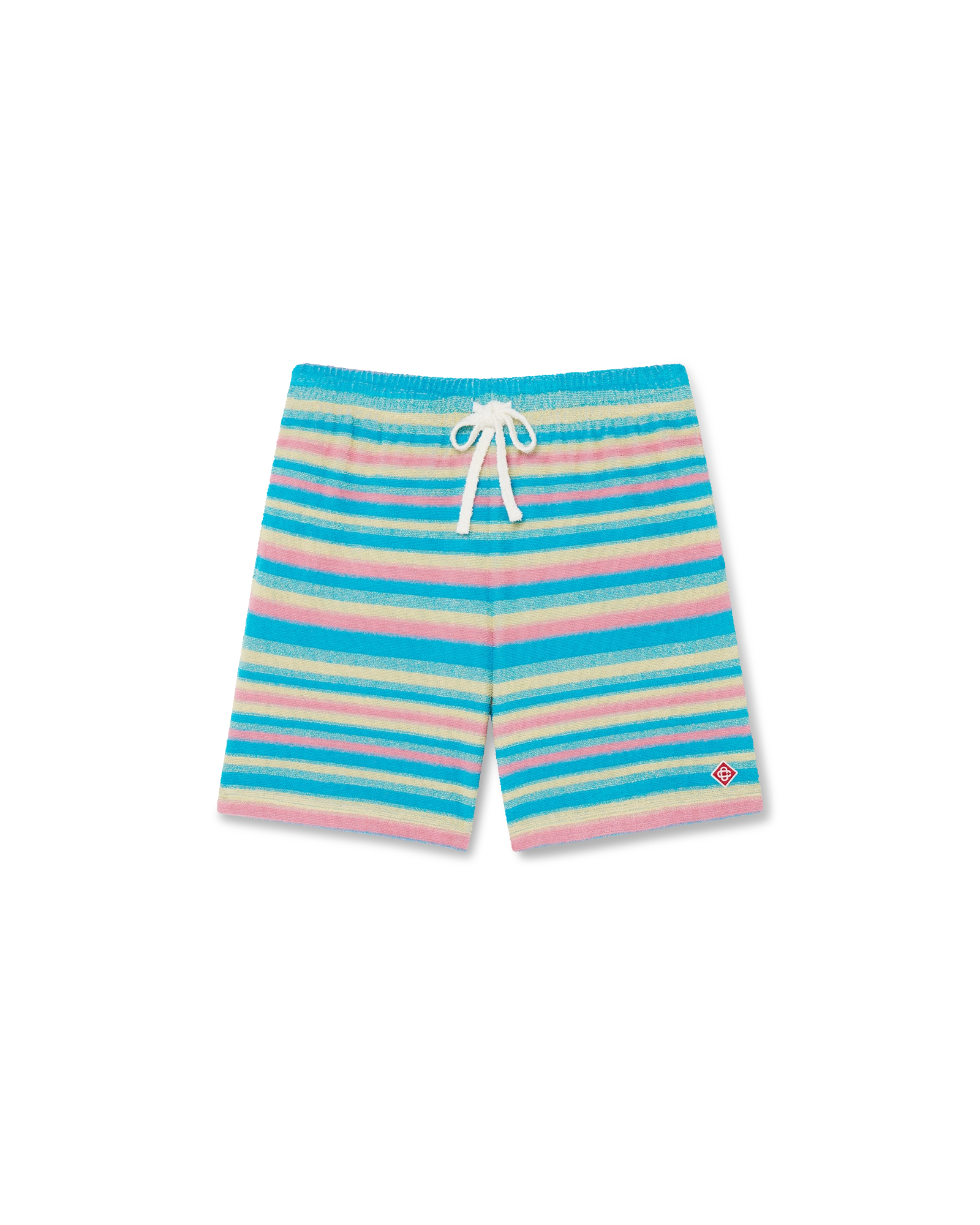 Short en tissu éponge à rayures