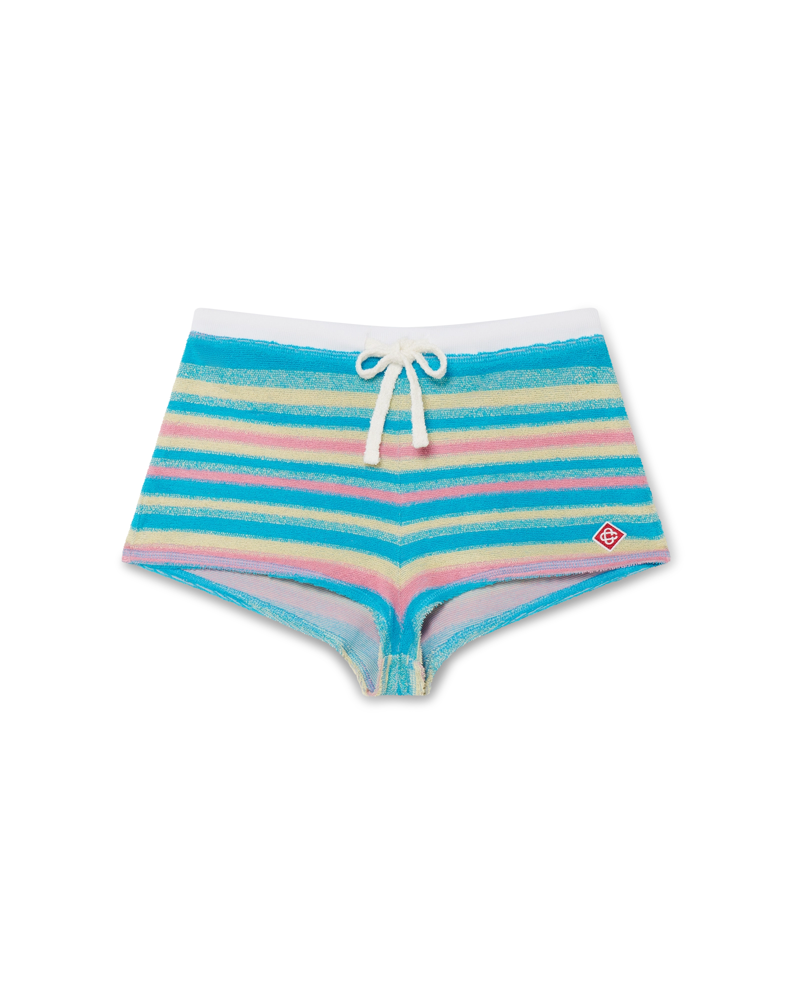 Stripe Towelling Mini Shorts