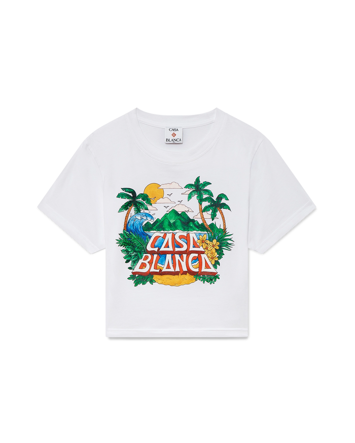 Casa Beach Wave Cropped T-Shirt