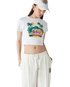 Casa Beach Wave Cropped T-Shirt