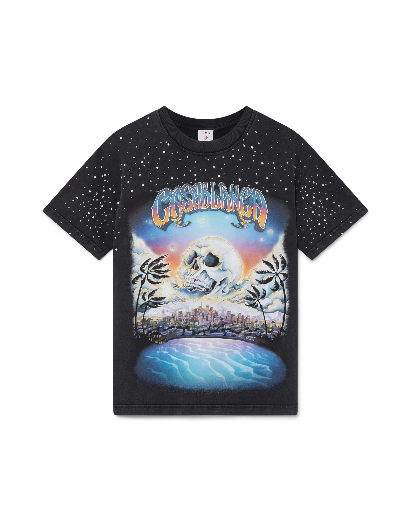 La Prémonition Crystal Embellished Short Sleeve T-Shirt