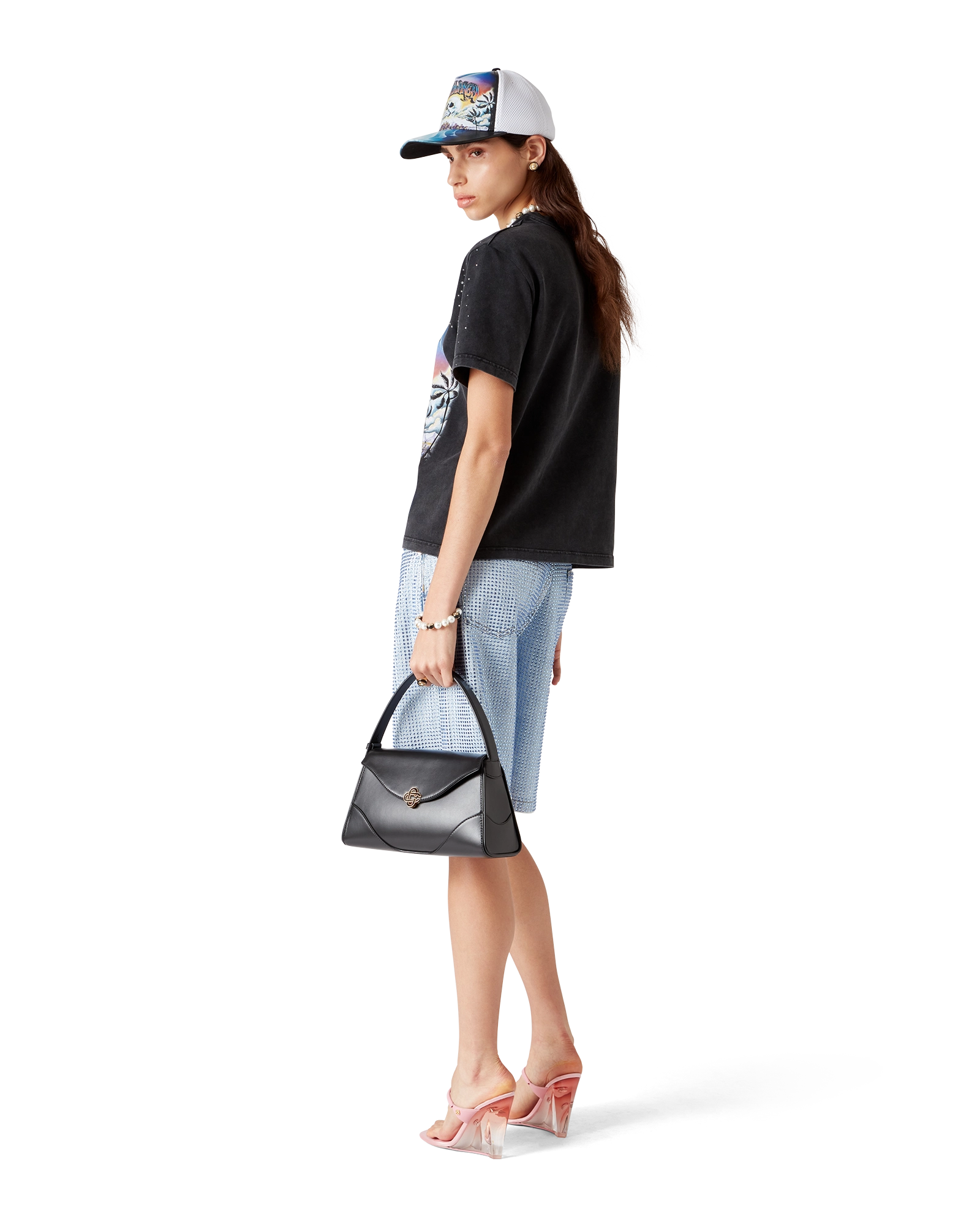 La Prémonition Crystal Embellished Short Sleeve T-Shirt