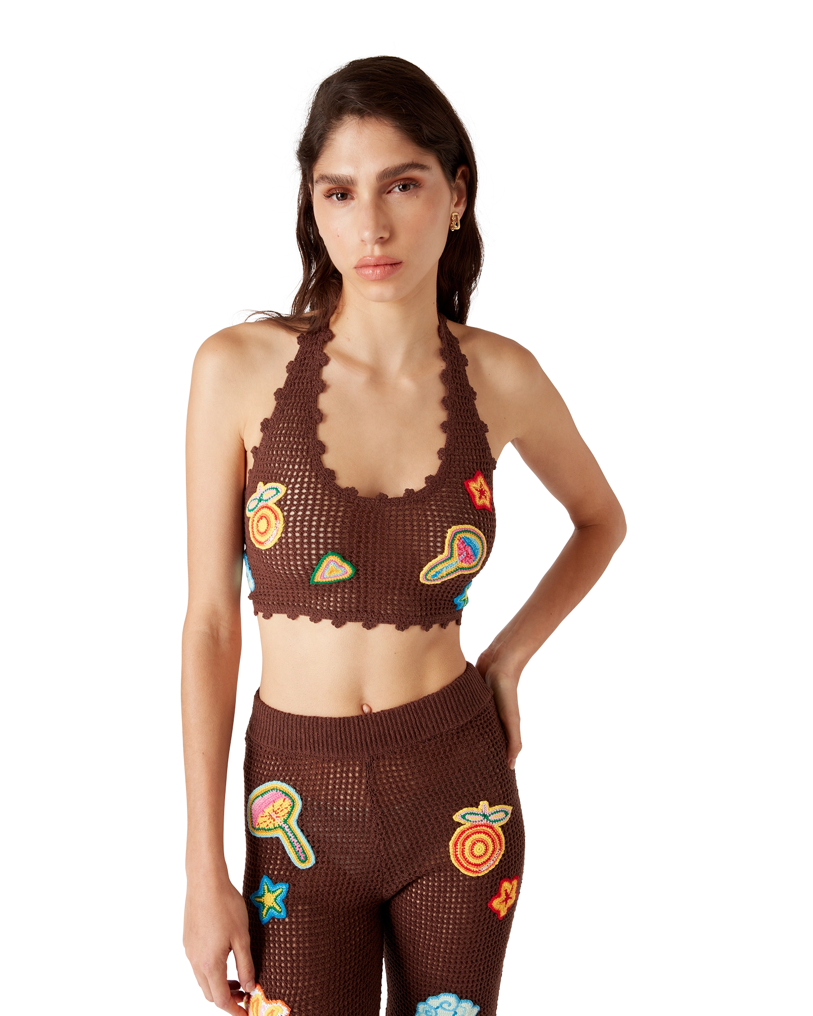 Motif Crochet Crop Top