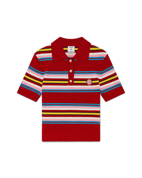 Stripe Polo Shirt | Casablanca Paris