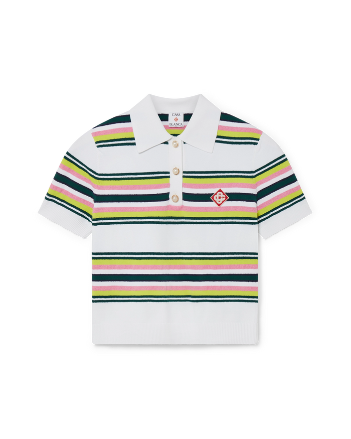 Stripe Polo Shirt | Casablanca Paris Stripe Polo Shirt | Casablanca Paris