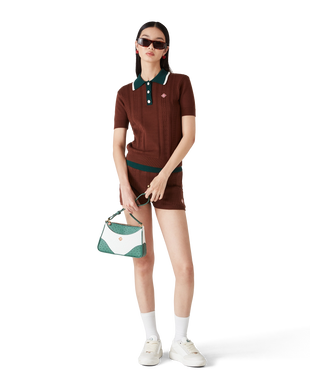 Cable Knit Polo Shirt