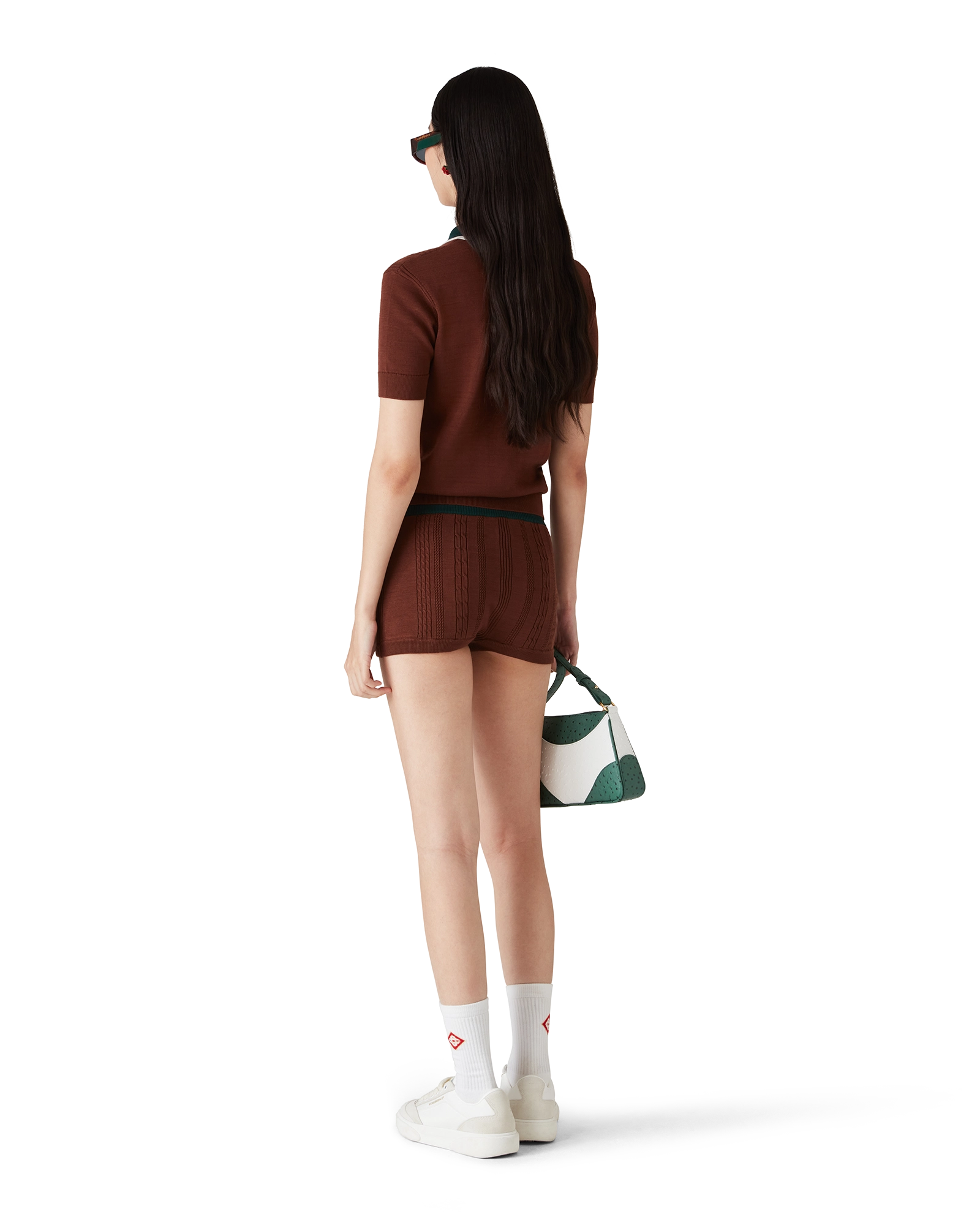 Cable Knit Polo Shirt