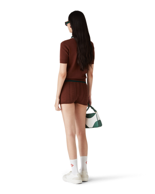 Cable Knit Polo Shirt