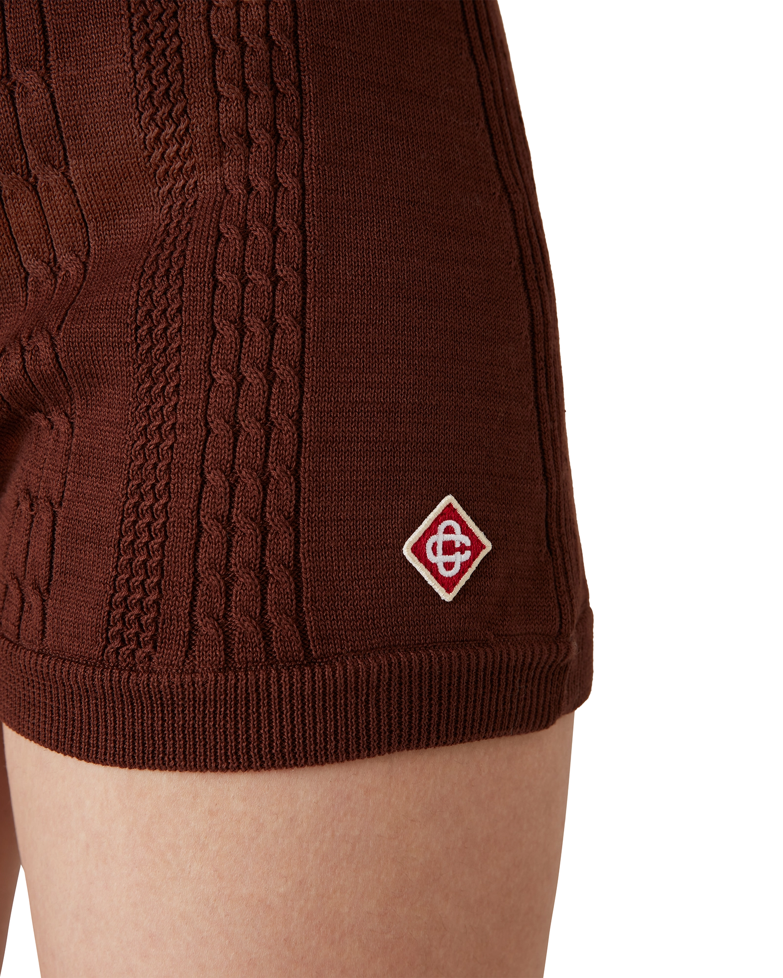 Cable Knit Mini Shorts