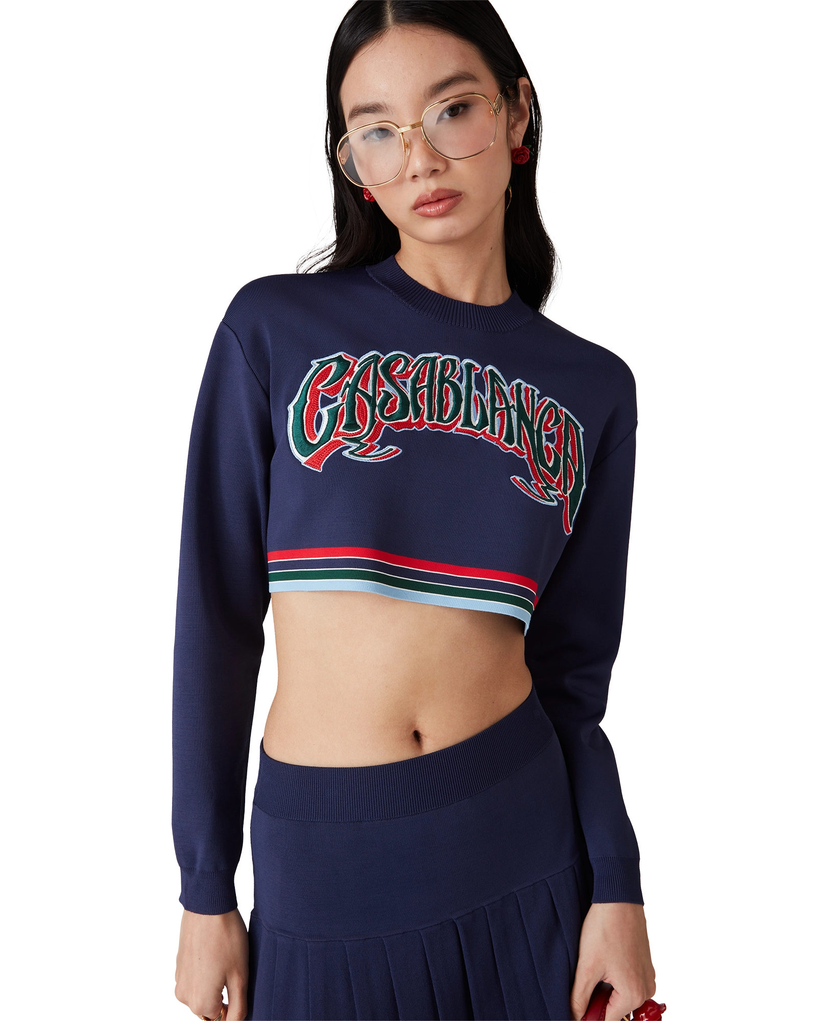 Baseball Cropped Jumper