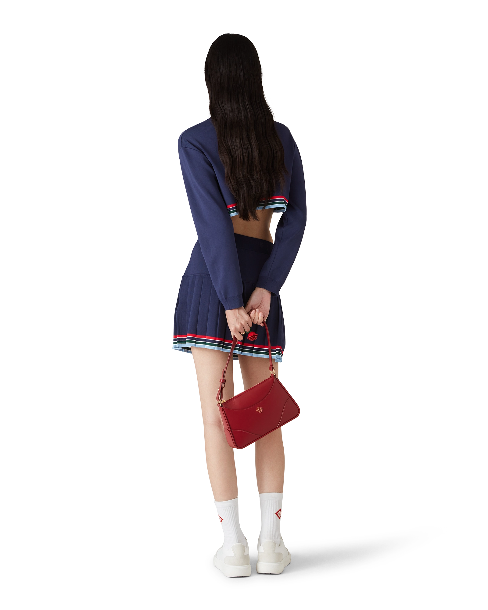 Baseball Pleated Skirt