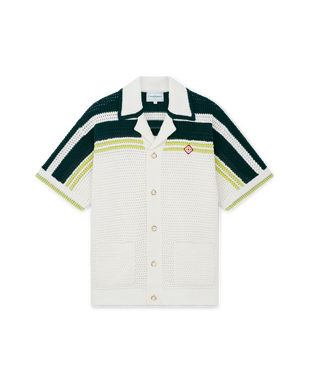 Tennis Short Sleeve Crochet Shirt