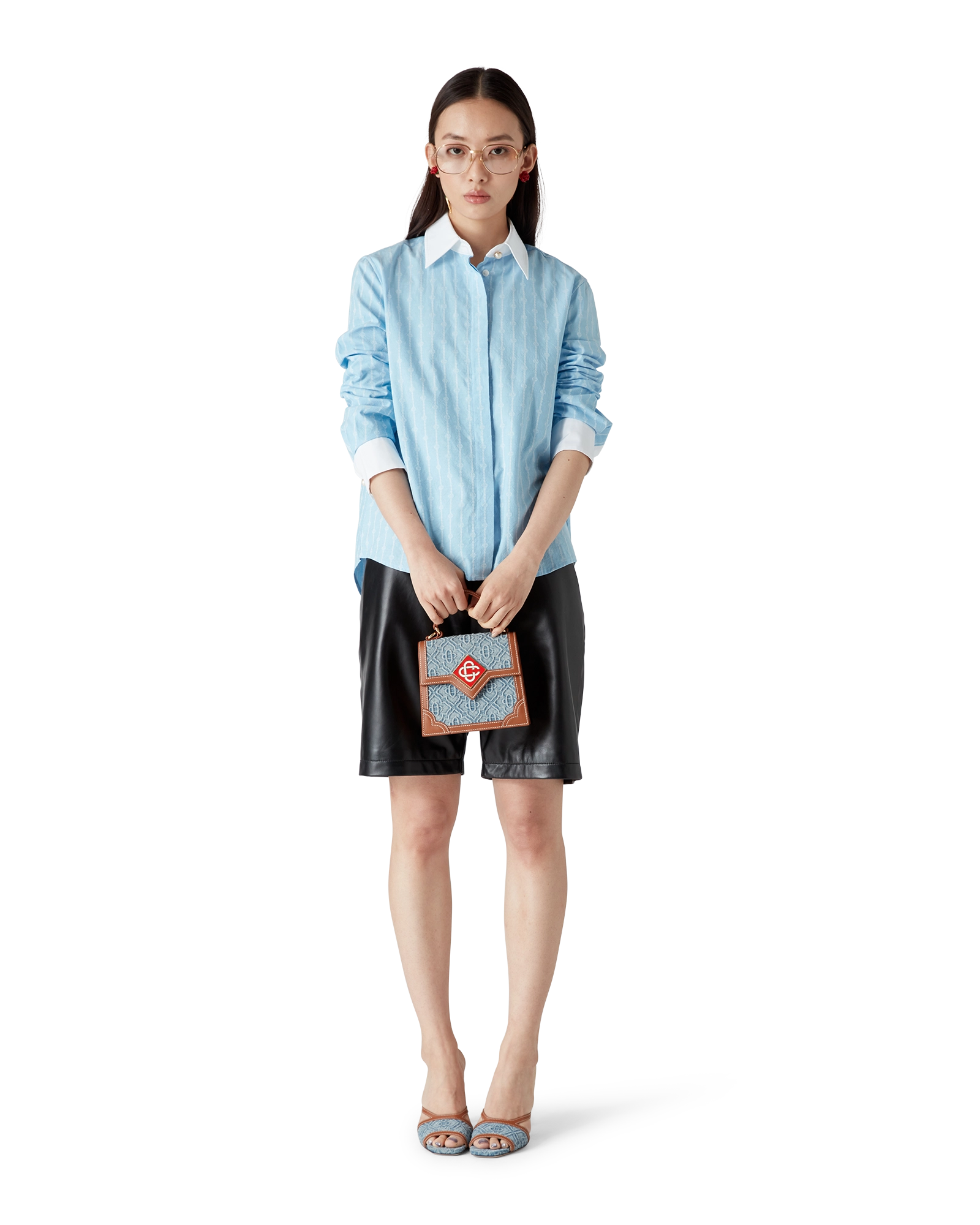 Pinstripe Laurel Long Sleeve Shirt