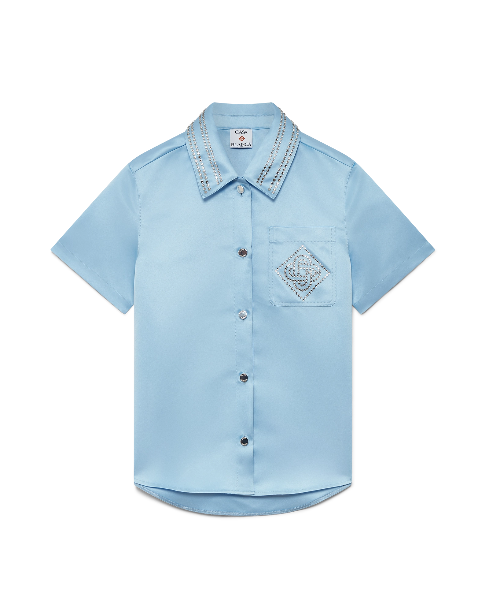 Satin Short Sleeve Shirt