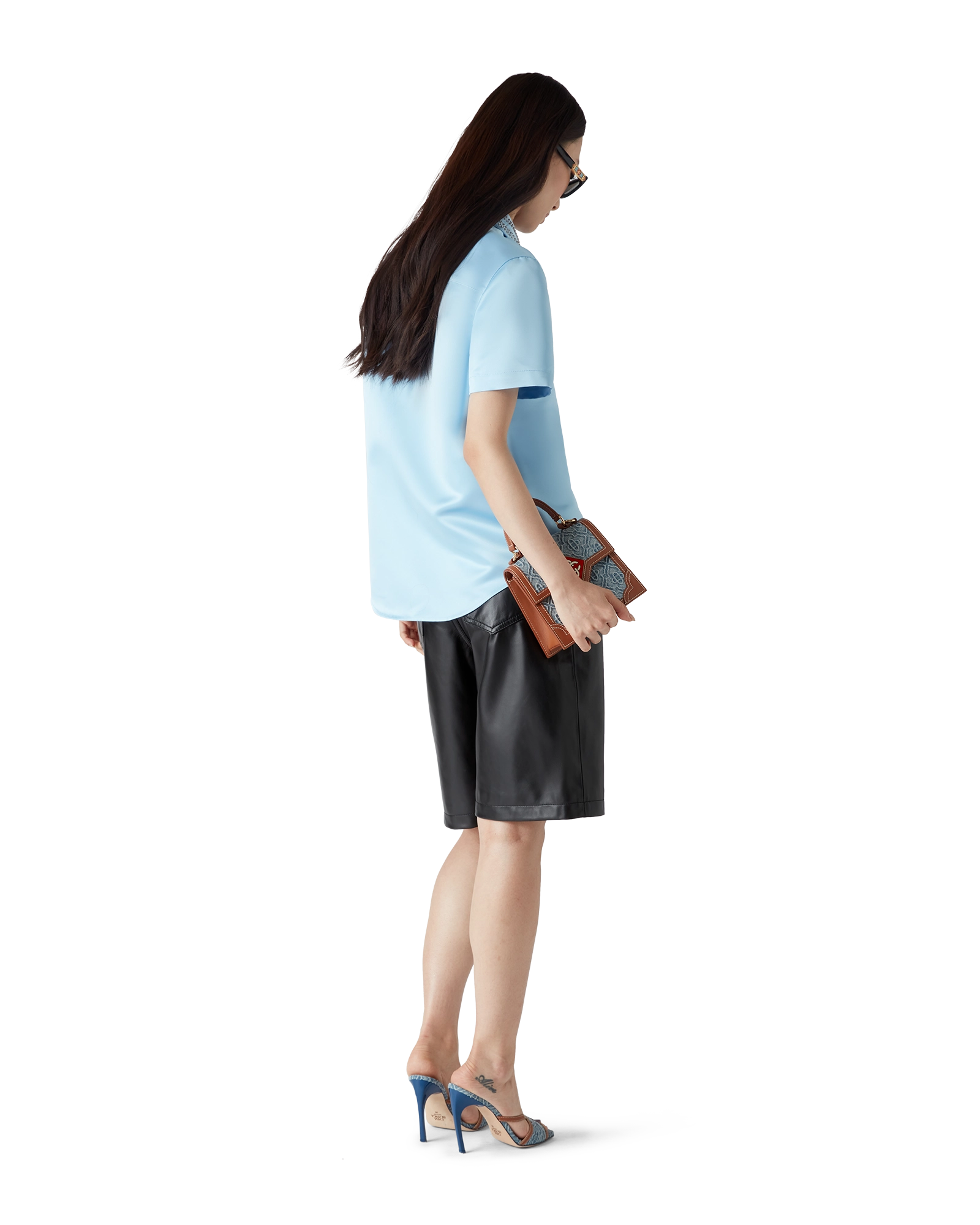 Satin Short Sleeve Shirt