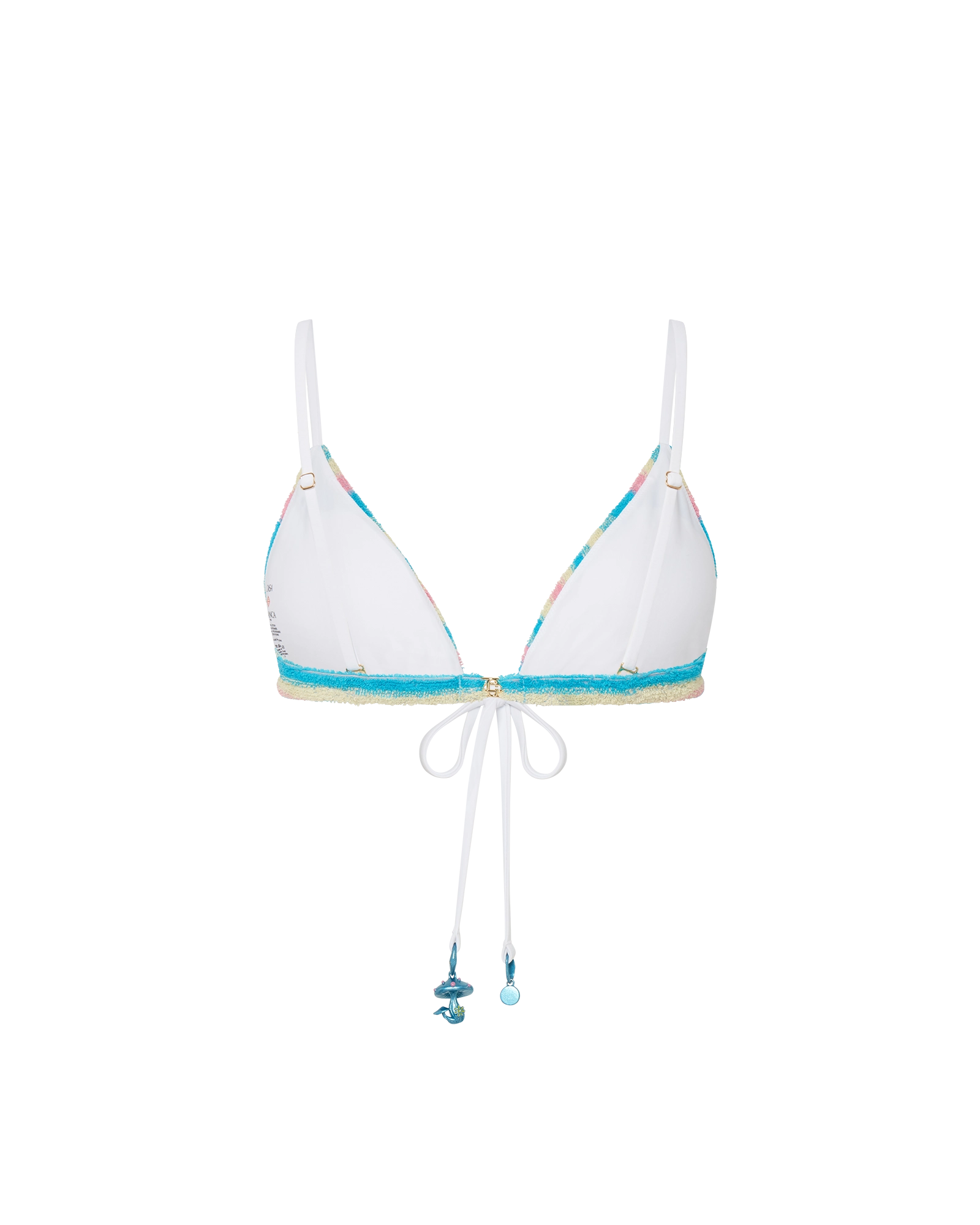 Stripe Towelling Bikini Top