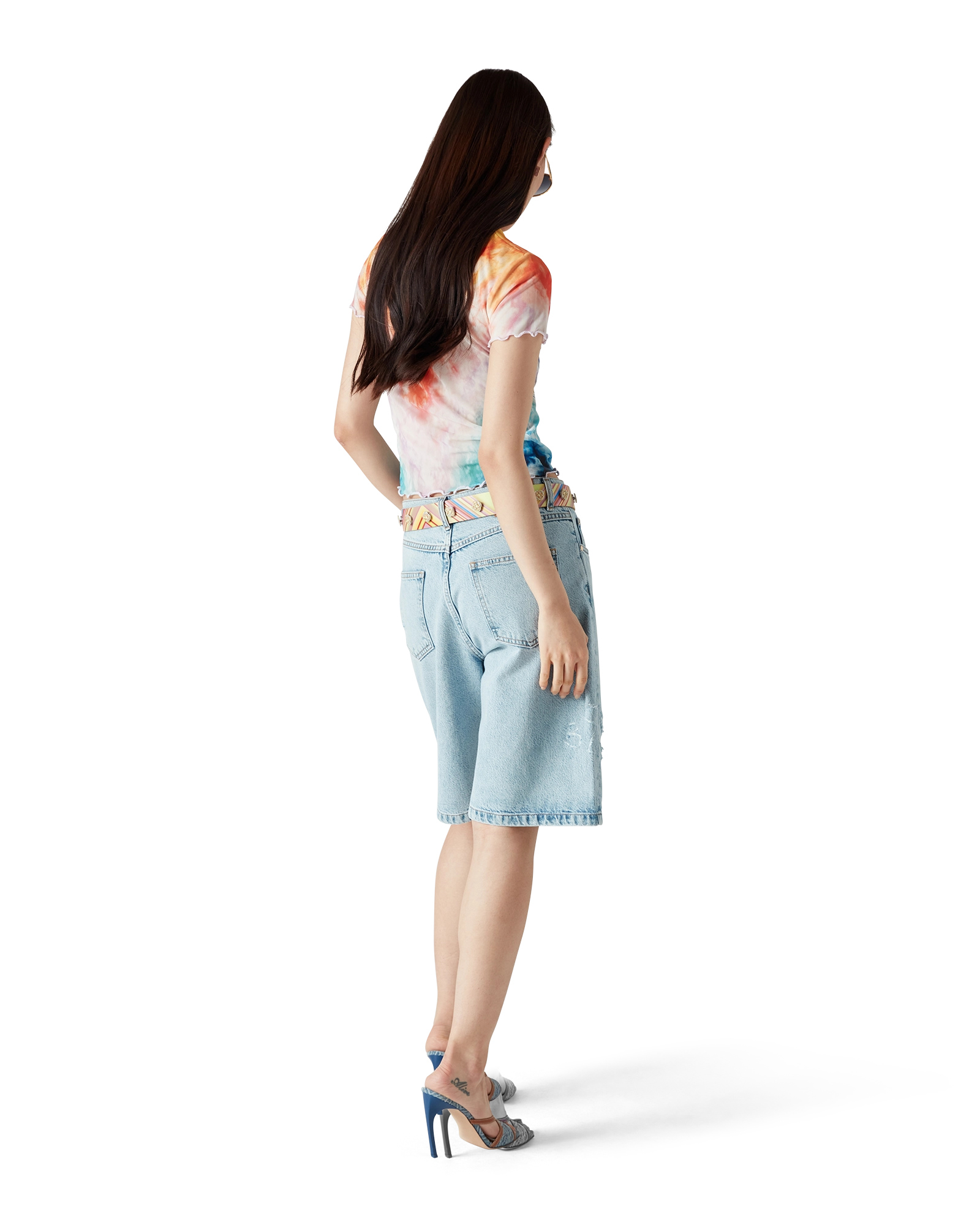 Surf Trip Tie Dye Mesh Short Sleeve T-Shirt