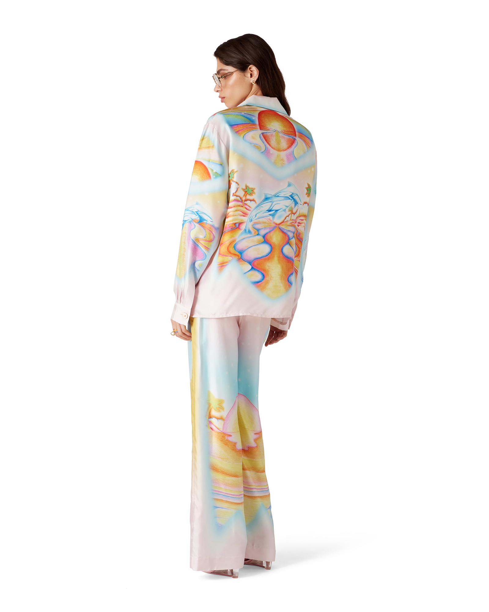 Psychedelic Nirvana Silk Trousers