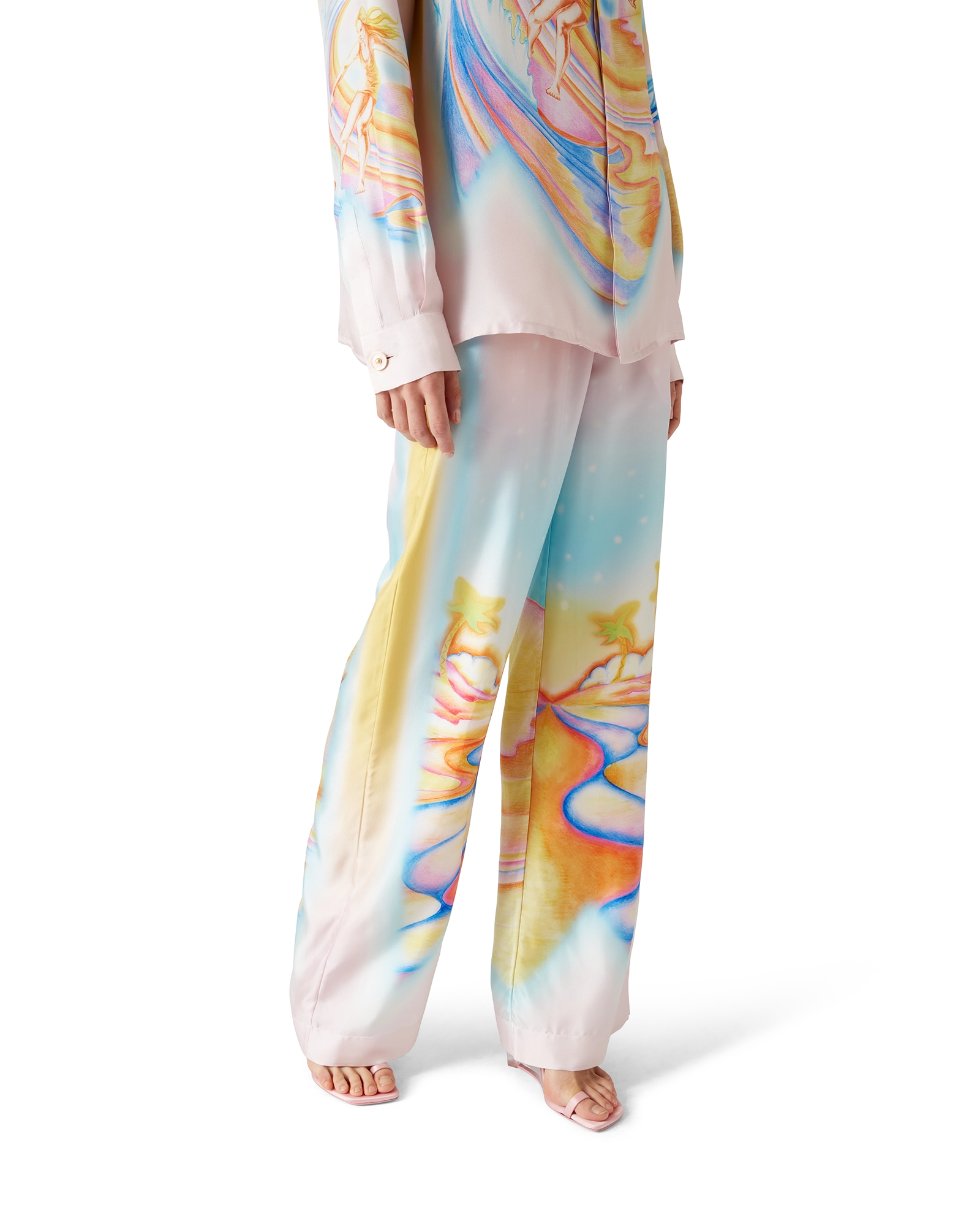 Psychedelic Nirvana Silk Trousers