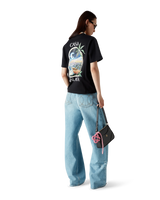 Graffiti Distressed Denim Jeans