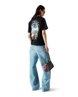 Graffiti Distressed Denim Jeans