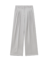 Wool Triple Pleat Tailored Trousers