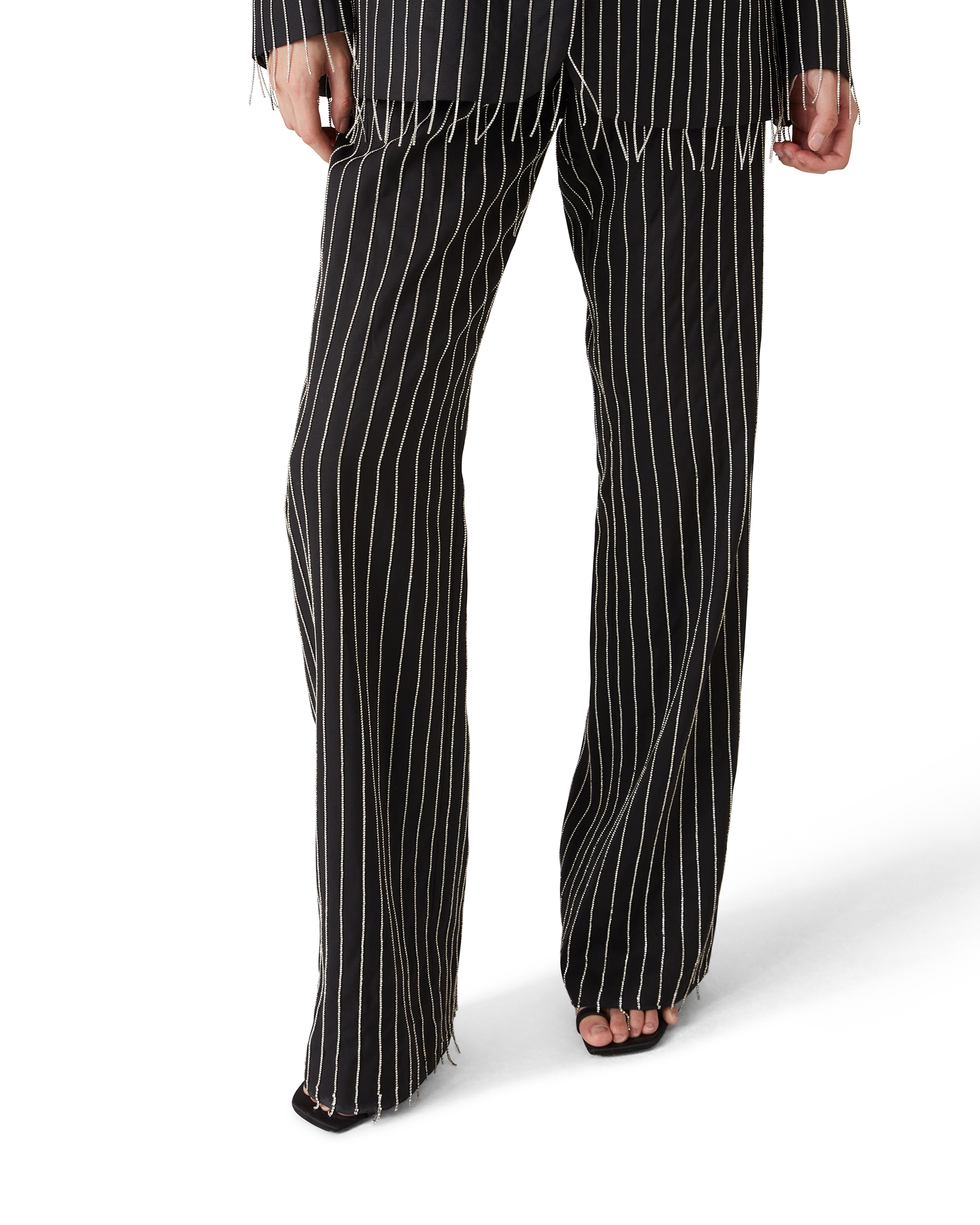 Crystal Embellished Tailored Trousers
