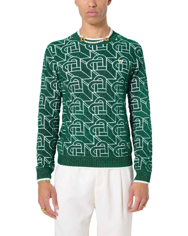 Louis Vuitton Apple Green Monogram Sweater ! Authentic!