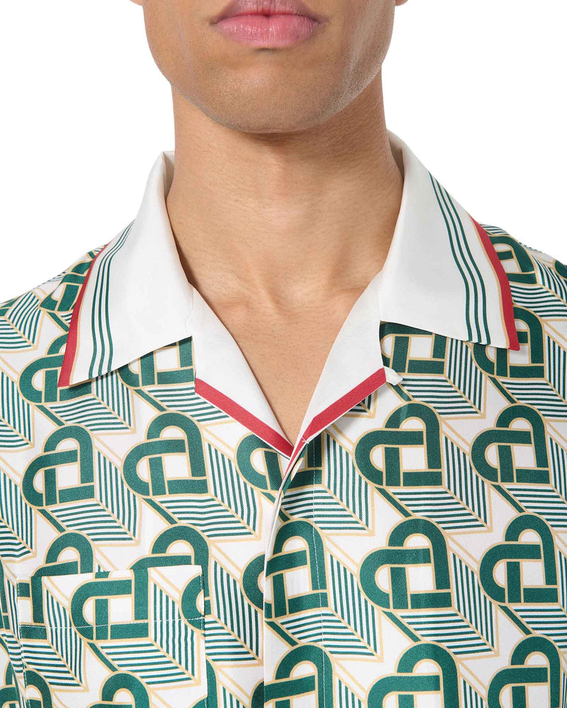 Heart Monogram Silk Shirt  Casablanca Paris – Casablanca Paris