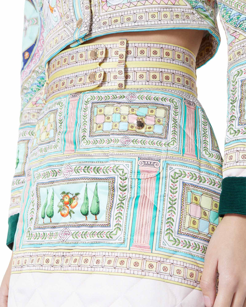 Le Labyrinthe Quilted Mini Skirt