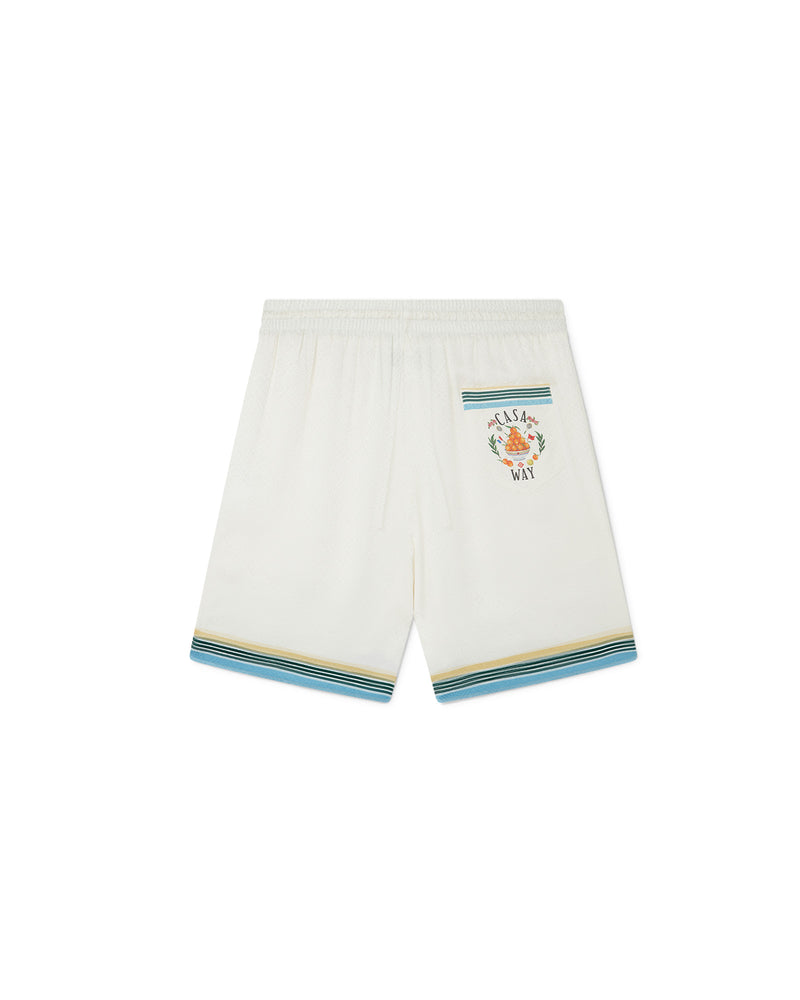 Casablanca White Printed Shorts