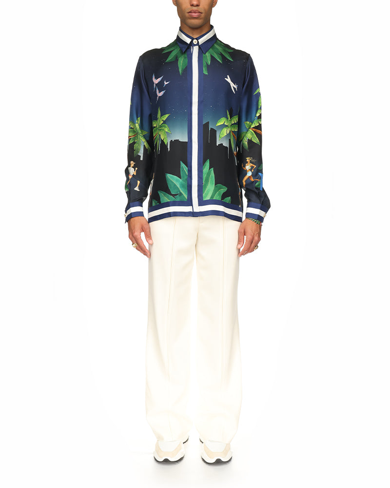 Casablanca Athletic Club Silk Shirt Casablanca Paris Casablanca Paris