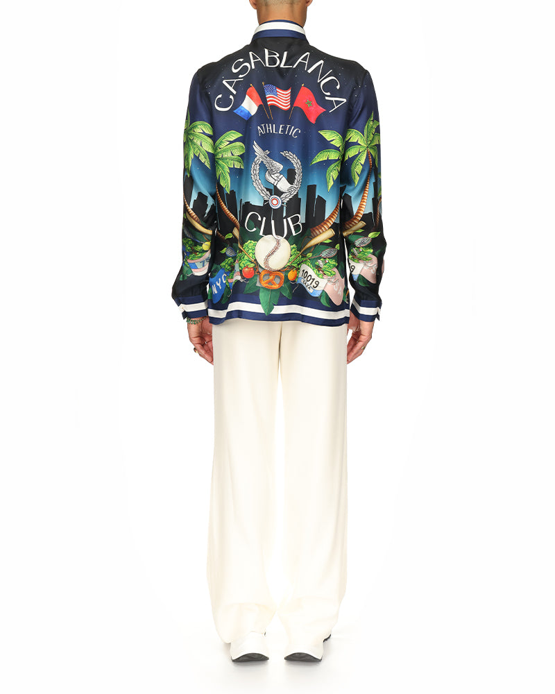 Casablanca Athletic Club Silk Shirt