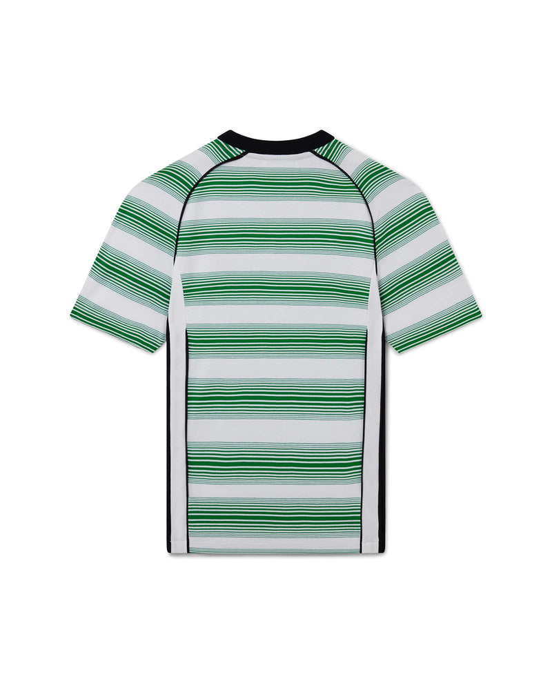 Gradient Stripe Panelled T-Shirt