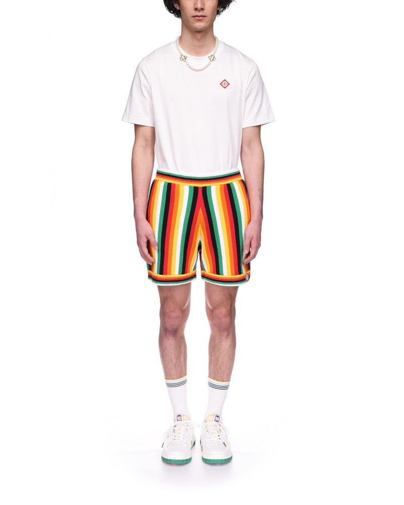 Striped Towelling Shorts