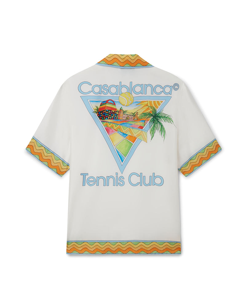 Afro Cubism Tennis Club Silk Shirt