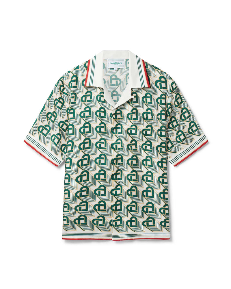 Casablanca Heart Monogram Silk Shirt - Farfetch