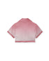 Morning City View Cropped Silk Shirt