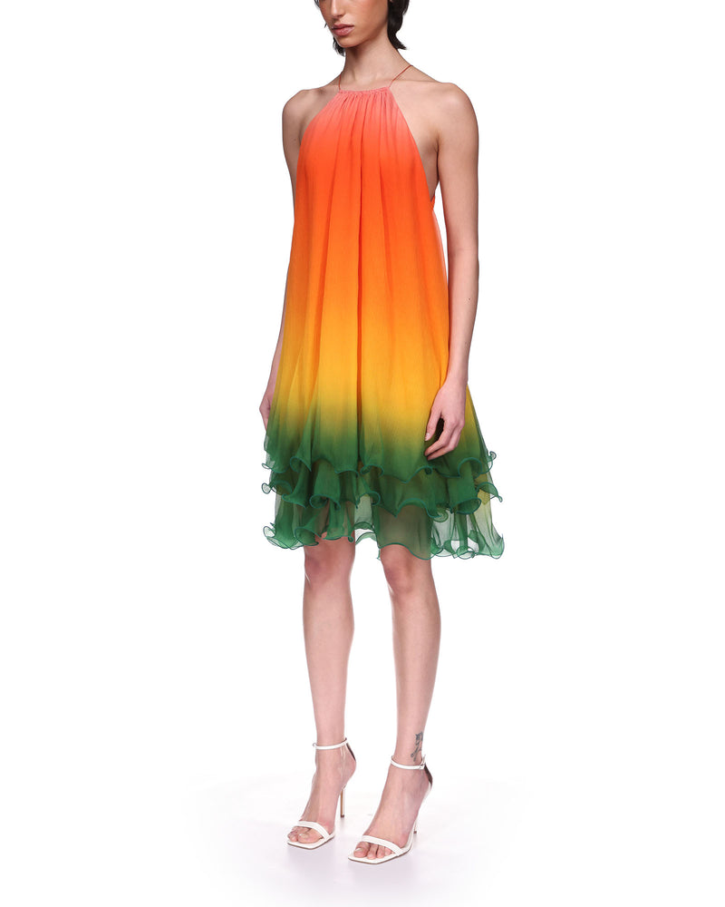 Rainbow Gradient Cocktail Dress