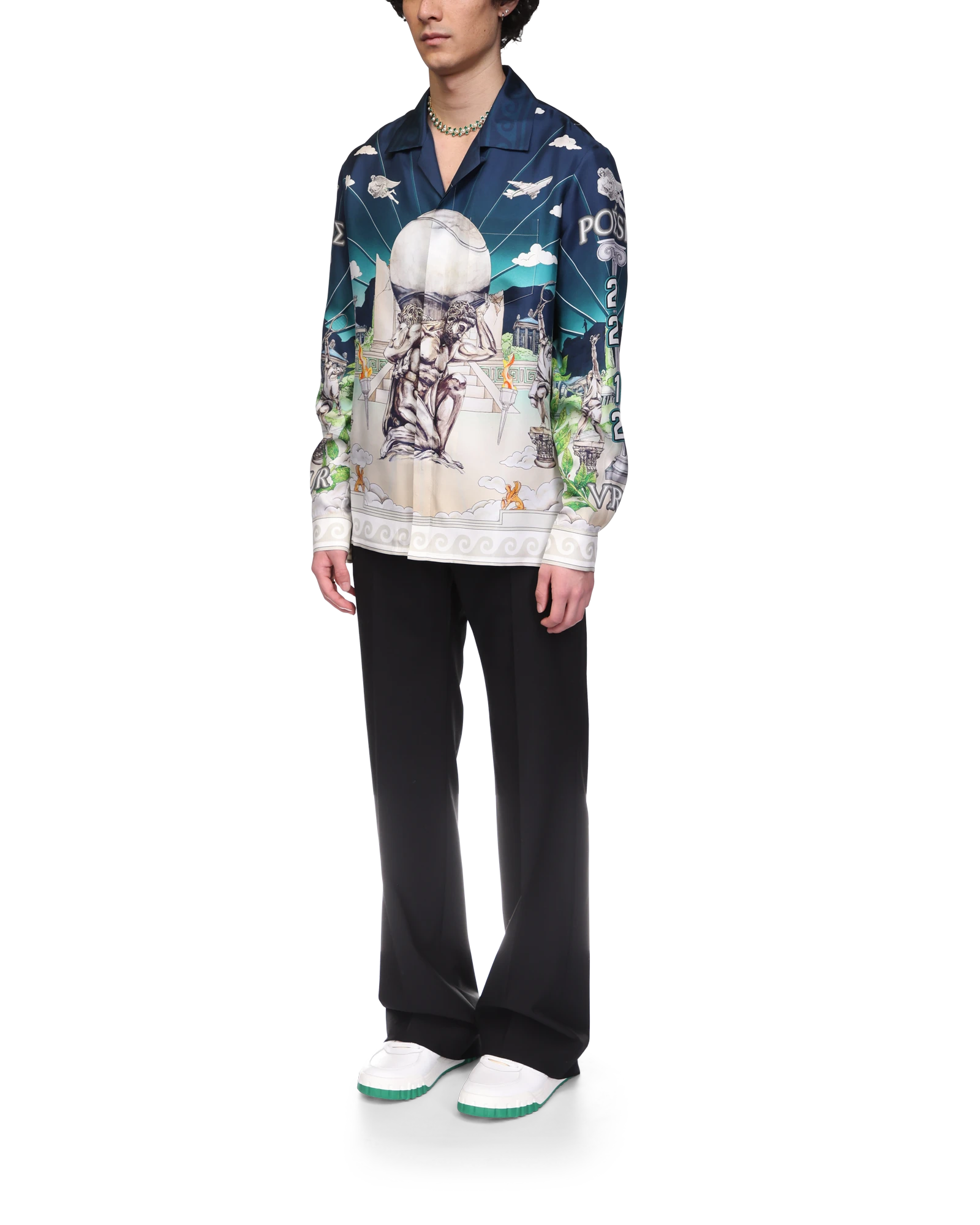 Le Temple Du Sport Long Sleeve Silk Shirt