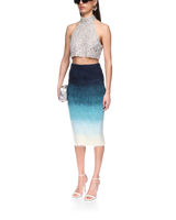 Gradient Mohair Skirt