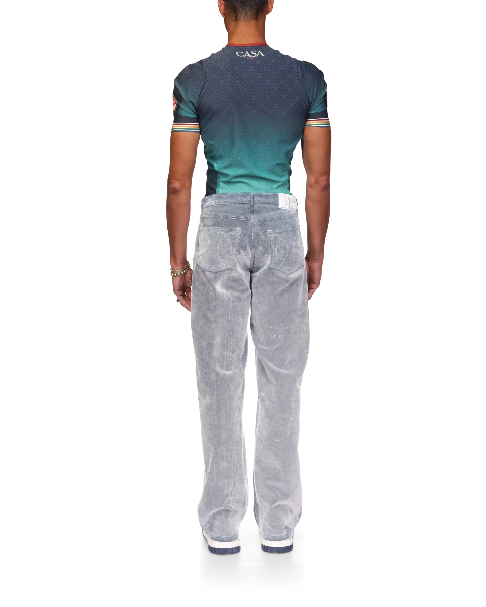 Peach Texture Jeans