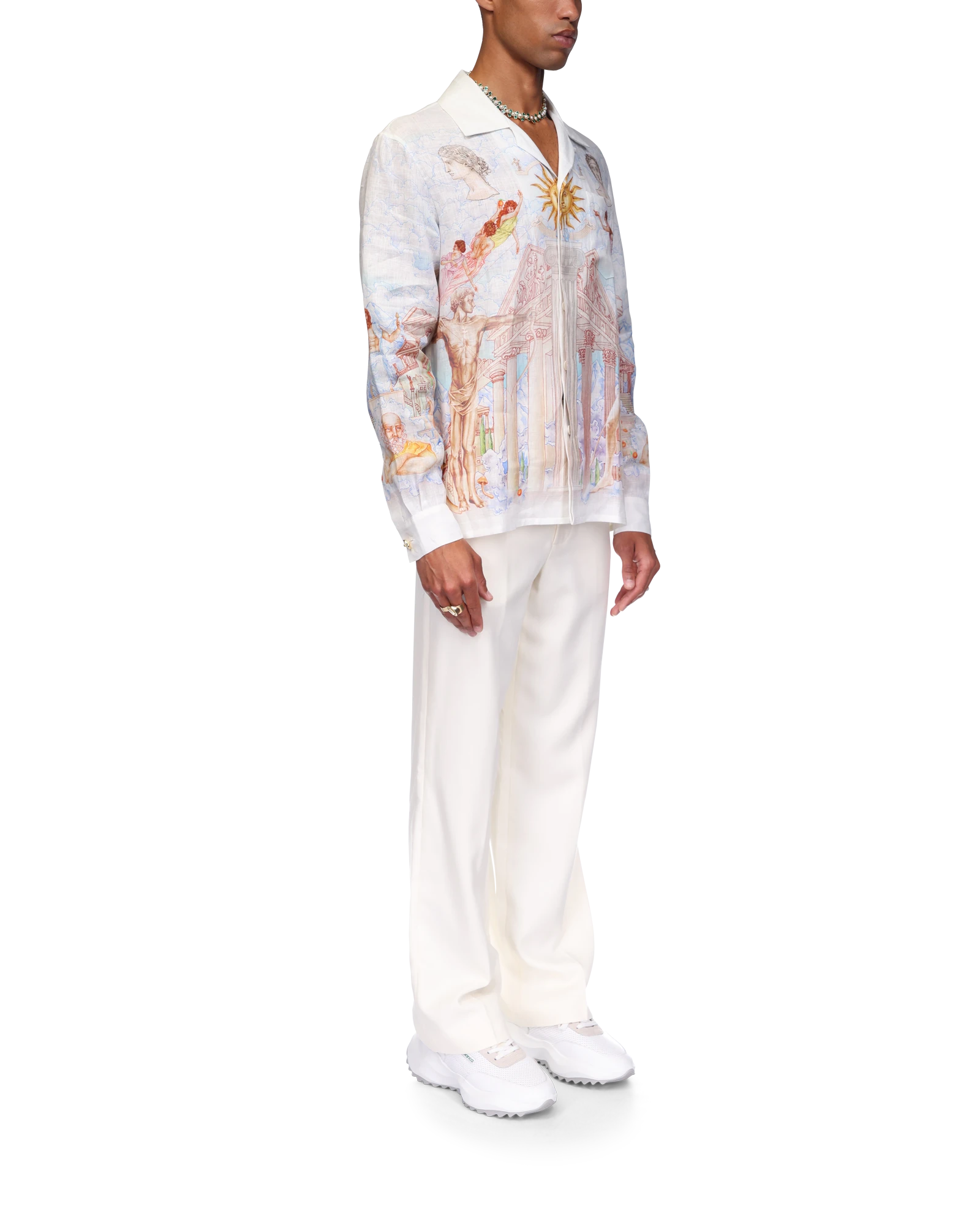 Le Temple Du Savoir Linen Shirt