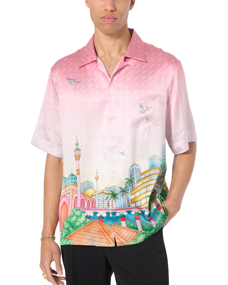 Morning City View Silk Shirt  Casablanca Paris – Casablanca Paris