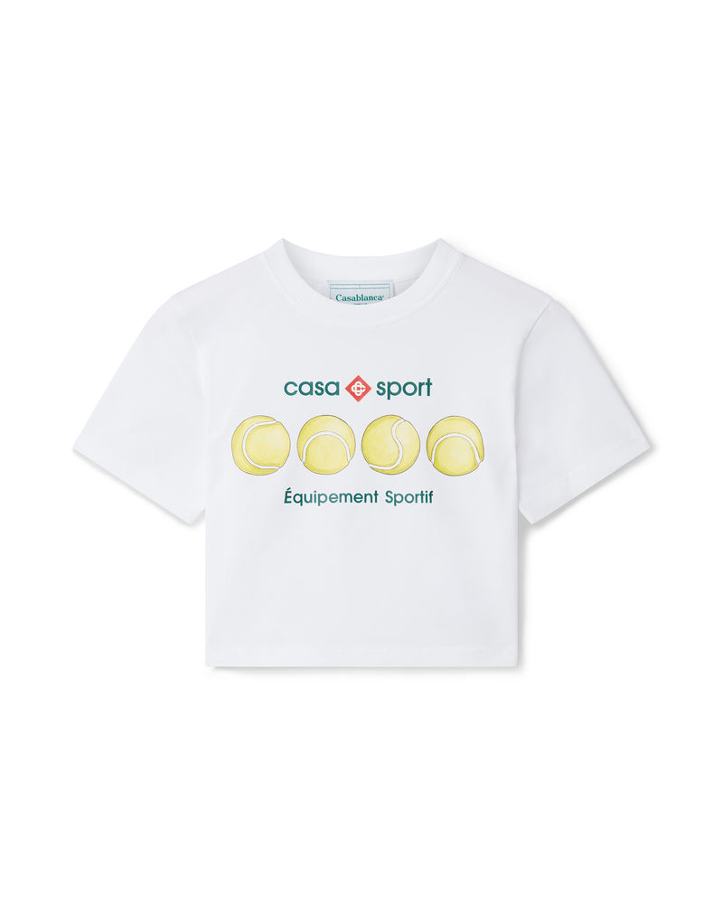 Casa Sport Tennis Balls Cropped T-Shirt