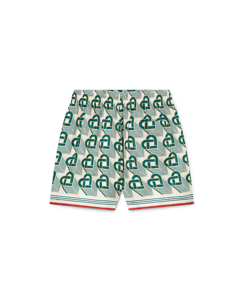 Monogram Silk Shorts