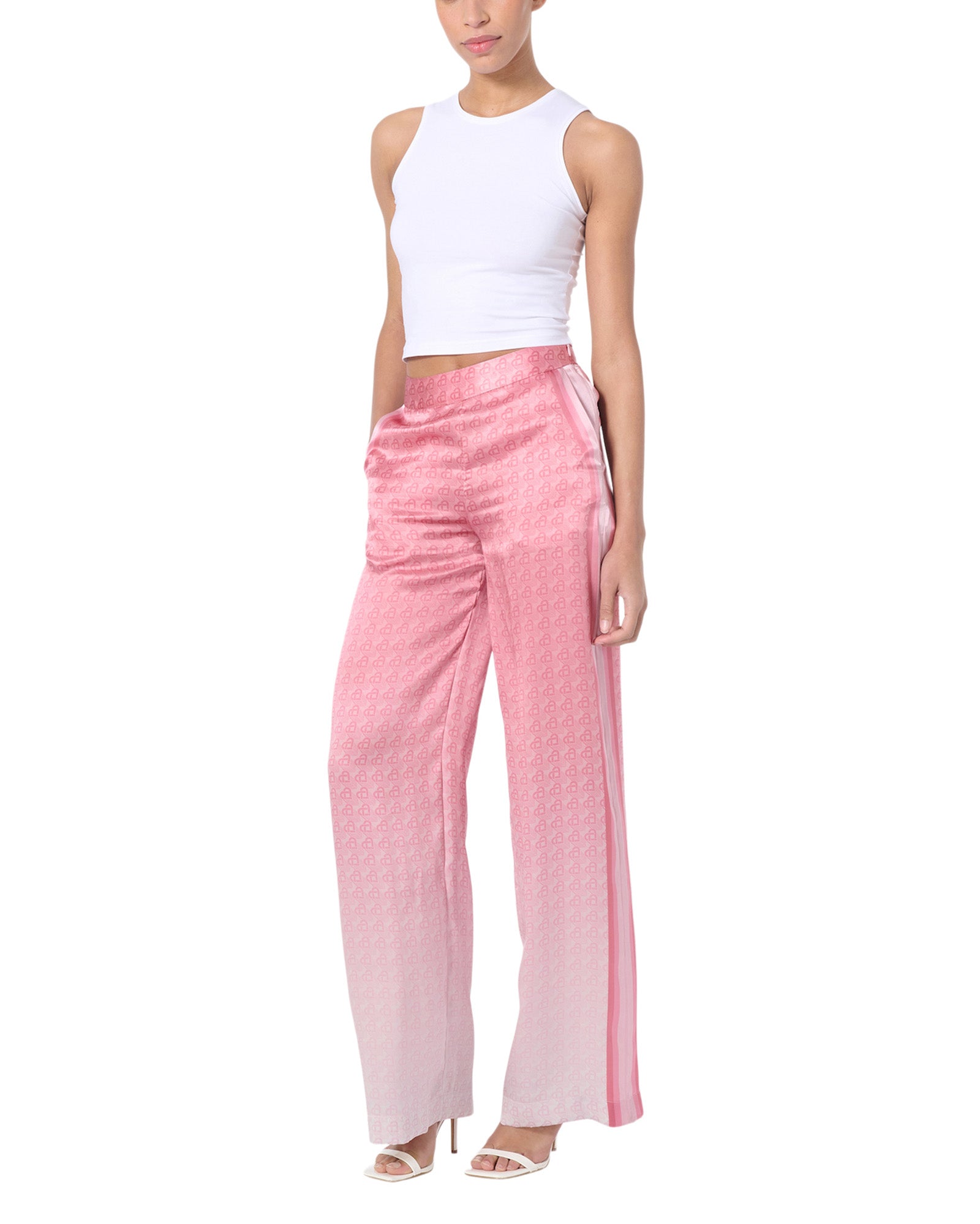 Morning City View Silk Trousers