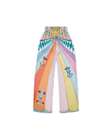 La Course Ideale Printed Silk Trouser