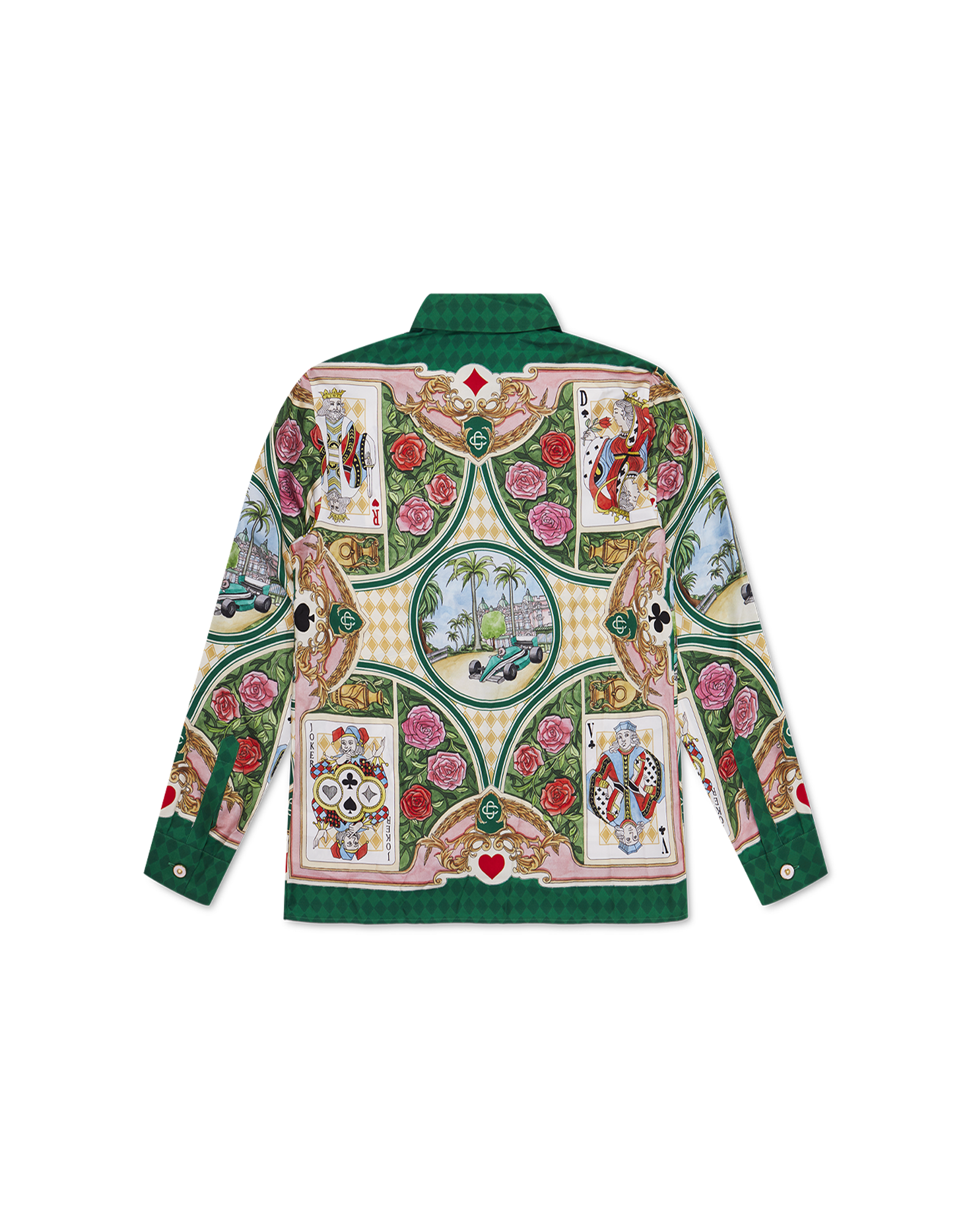 Le Jardin Des Cartes Long Sleeve Silk Shirt