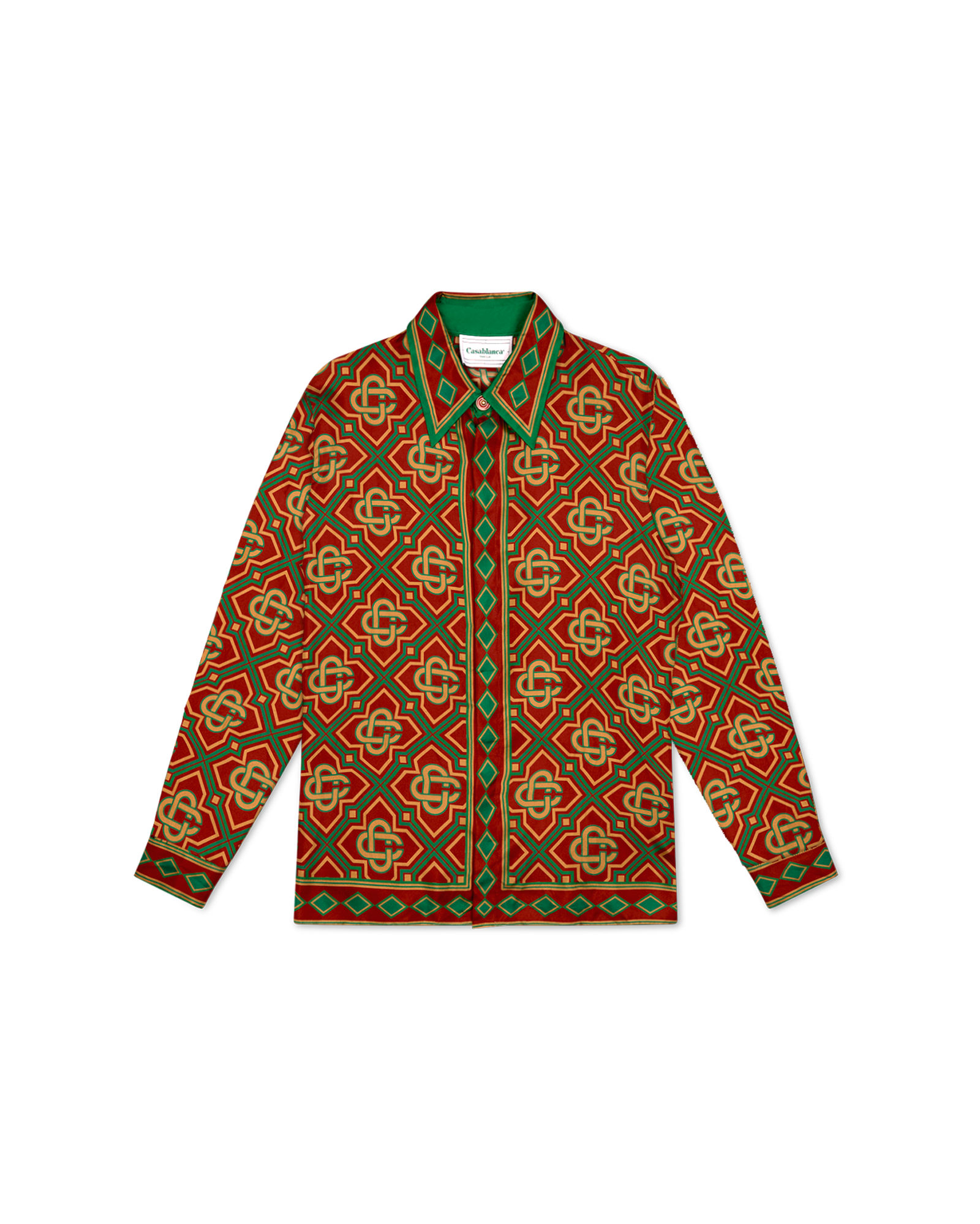 Diamond Monogram Silk Shirt